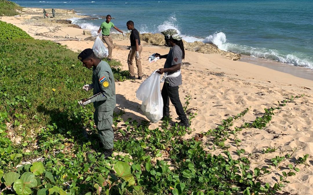 International Coastal Clean Up at the Rose Hall Beach
