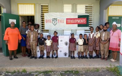 Rose Hall Jamaica Donates Fans to John Rollins Success Primary & Infant School